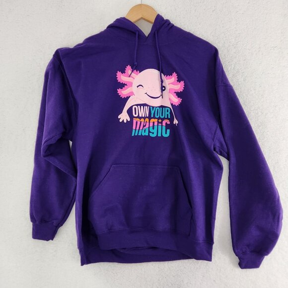 Girl Scout Hoodie Sweatshirt Cookie Incentive Axolotl Own Your Magic Adult Large - Picture 1 of 5